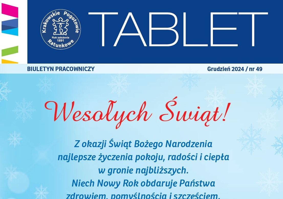 ZAPRASZAMY DO CZYTANIA "TABLETU"