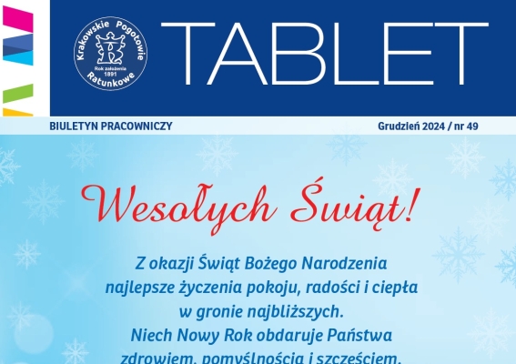 ZAPRASZAMY DO CZYTANIA "TABLETU"