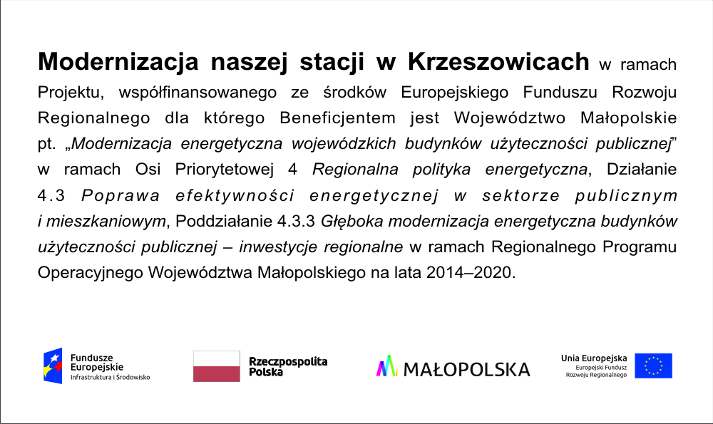 Modernizacja stacji w krzeszowicach